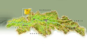 Mapa de la Region de La Ribera del Duero